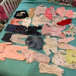 Girls 0-3 month winter lot